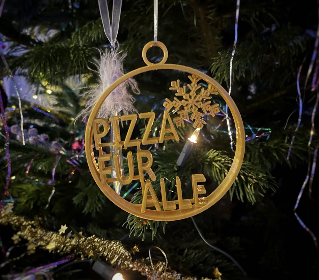 Pizza für Alle Christbaumschmuck